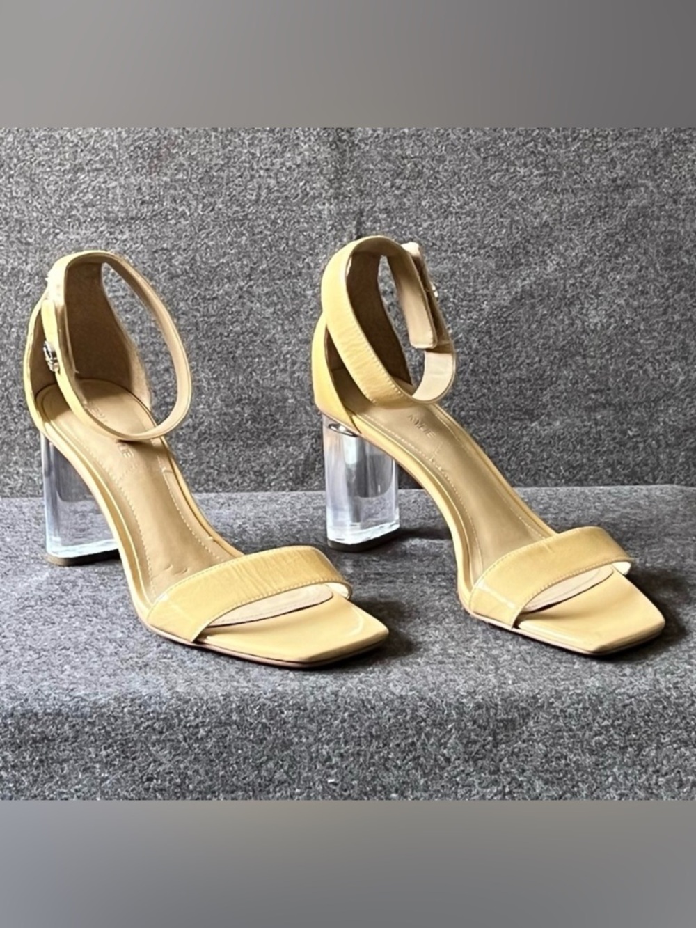 Kendall + Kylie Square Sandals Patent Leather